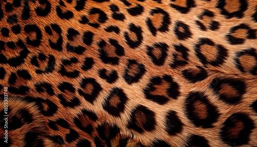 Leopard Print Fabric Texture Golden Brown Animal Print Textile Background