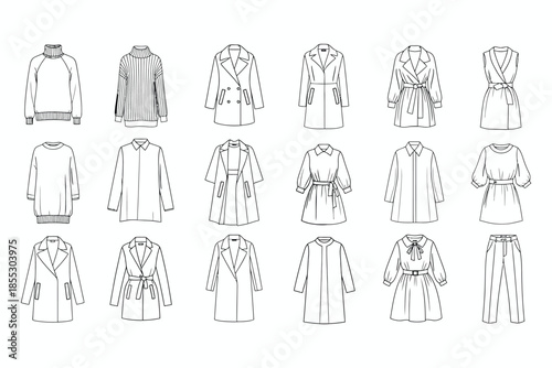 Women Summer Dress Vector Illustration Fashion Apparel and Clothing Icon