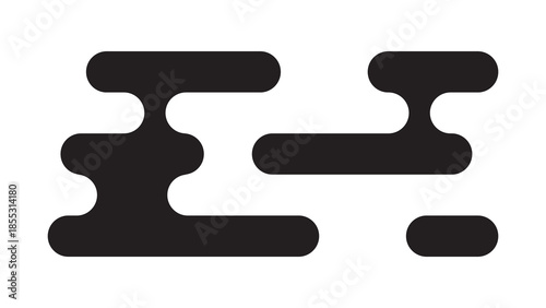 Black traditional Asian-style cloud