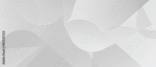 White and gray with black  abstract vector long minimal banner Vector abstract graphic geometric Pattern design background template.