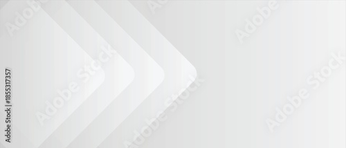 White and gray with black  abstract vector long minimal banner Vector abstract graphic geometric Pattern design background template.