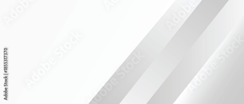 White and gray with black  abstract vector long minimal banner Vector abstract graphic geometric Pattern design background template.