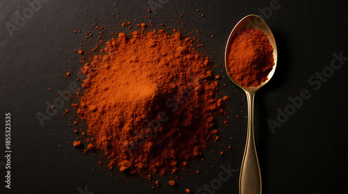 red hot chili pepper on spoon