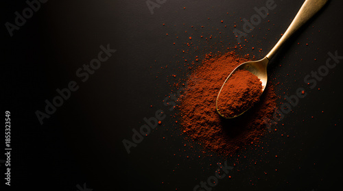 red hot chili pepper on spoon