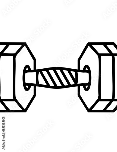 Dumbbell weightlifting equipment for fitness and strength training