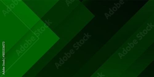 Abstract overlap papercut dark green background. Simple pattern with shadow concept. Eps10 vector