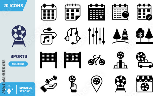 Simple dark blue silhouette icon representing a spinning raffle wheel or lottery drum used for games of chance and promotional prize draws