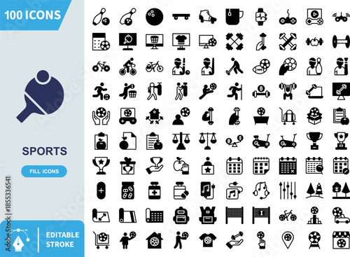 Minimalist deep blue table tennis paddle and ball icon representing the popular racquet sport in a modern flat design style for digital use.
