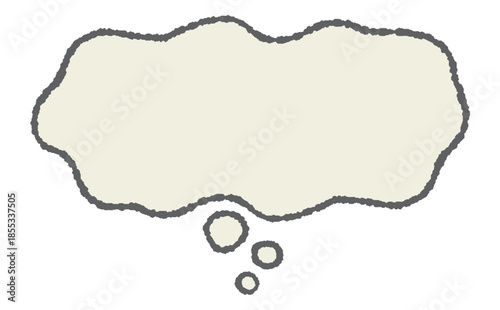 心のモヤモヤを表現する吹き出し素材