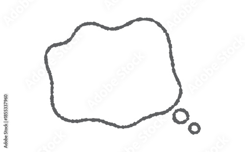 心のモヤモヤを表現する吹き出し素材