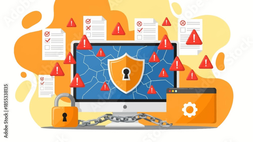 Cyber security threats and protection measures on computer systems and networks