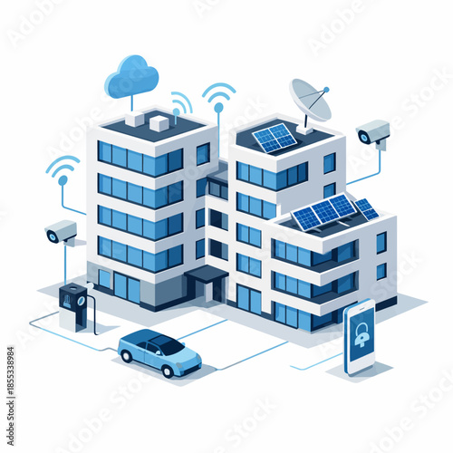 Ciudad inteligente conectada del futuro