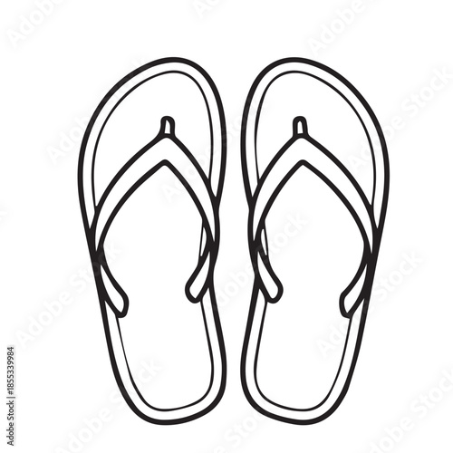 flip flops vector