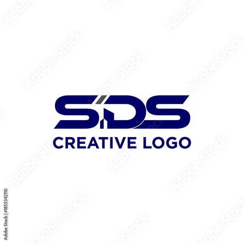 SDS creative logo for construction with a modern concept