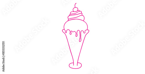 Ice cream line art