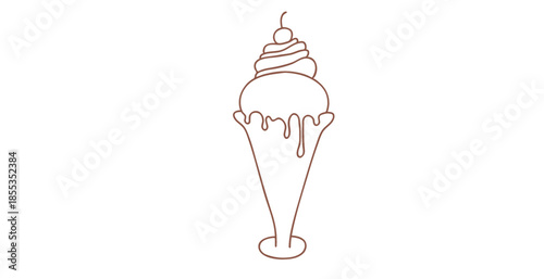Ice cream line art