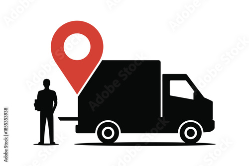 Delivery Service with Location Tracking, gps delivery tracking concept