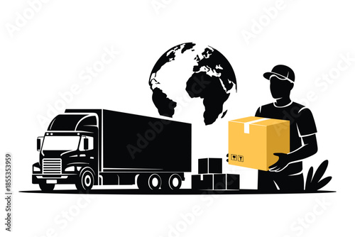 Global Logistics and Delivery Services, international shipping concept