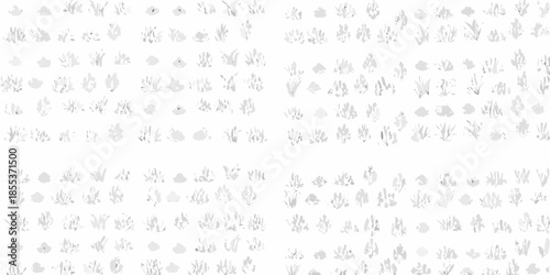 Delicate floral pattern with small scattered white flowers on a light background