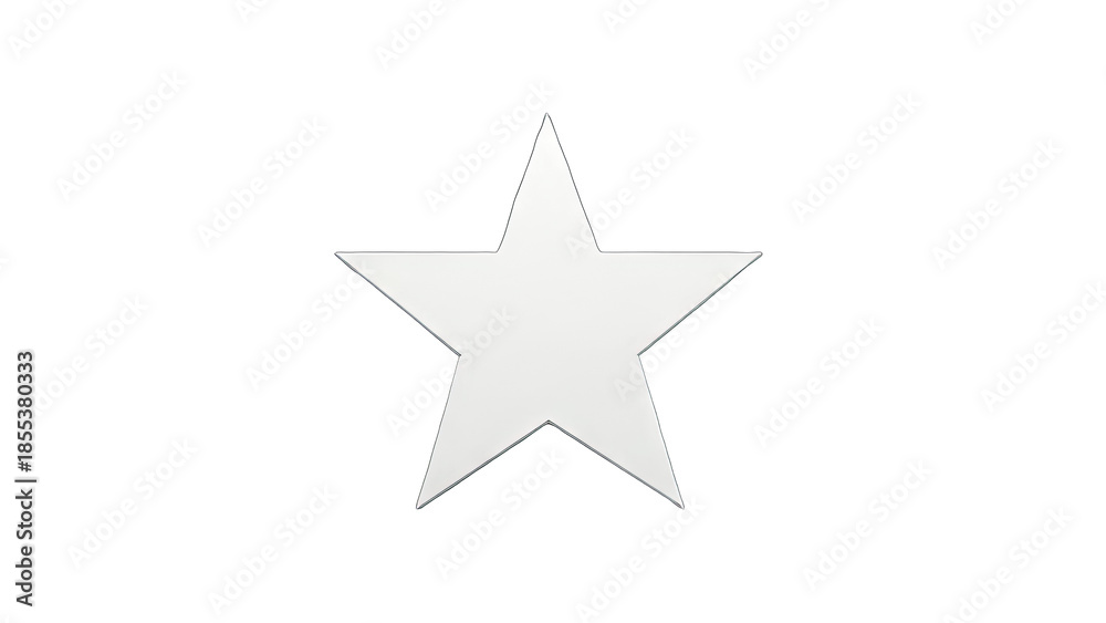 Obraz premium 3D Star shape graphic on transparent background