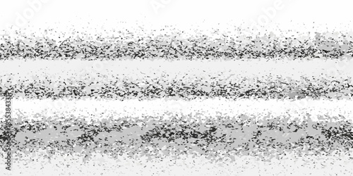 Abstract texture with horizontal striped pattern of scattered dark particles