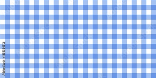Light blue and white gingham pattern background. Refreshing sky blue checkered texture ideal for baby showers, picnics, and spring designs.
