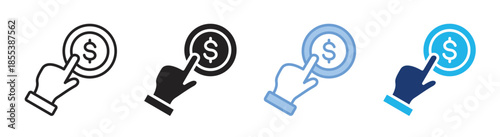 Click icon set multiple style collection