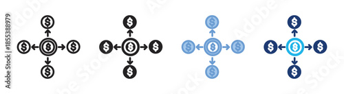 Expend icon set multiple style collection