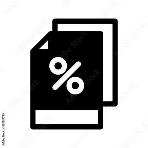 Tax Icon Vector Symbol Design Illustration