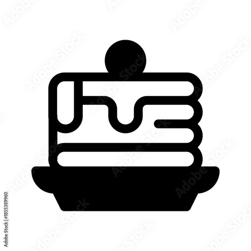 Pancake Icon Vector Symbol Design Illustration