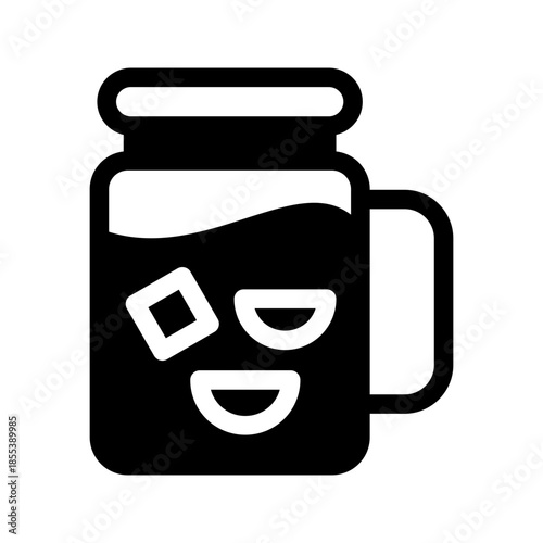 Lemon Tea Icon Vector Symbol Design Illustration