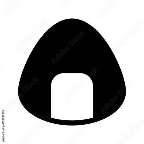 Onigiri Icon Vector Symbol Design Illustration