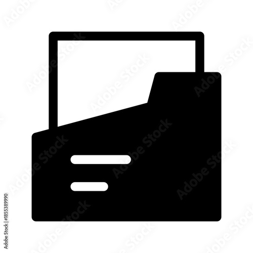 Folder Icon Vector Symbol Design Illustration