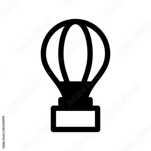 Hot Air Balloon Icon Vector Symbol Design Illustration