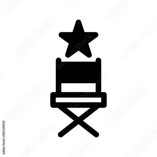 Director Chair Icon Vector Symbol Design Illustration