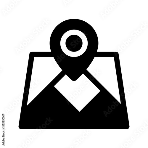 Map Icon Vector Symbol Design Illustration