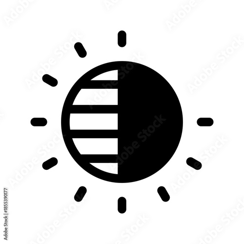 Contrast Icon Vector Symbol Design Illustration