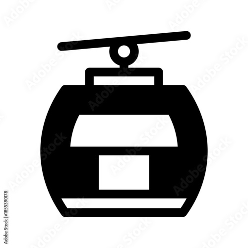 Cable Car Icon Vector Symbol Design Illustration