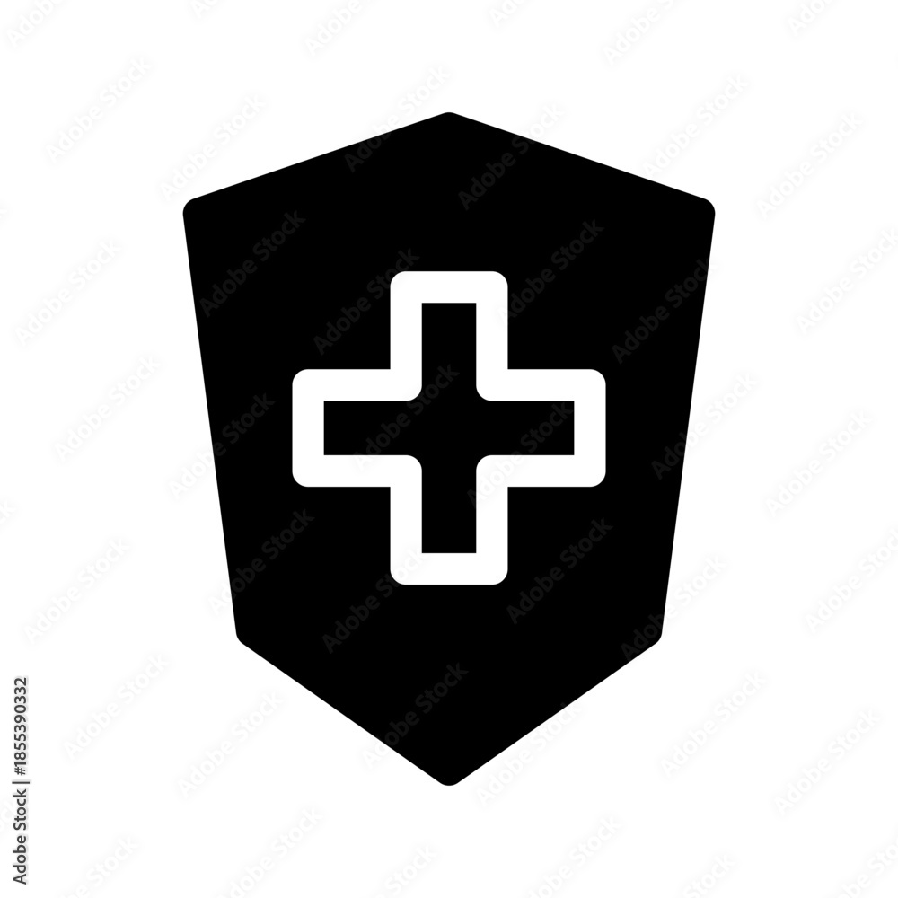 Obraz premium Shield Icon Vector Symbol Design Illustration