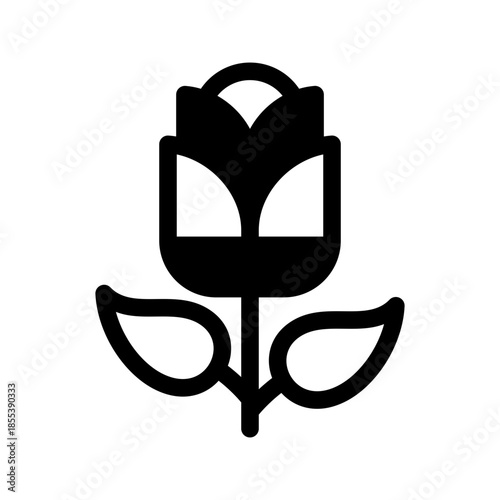 Flower Icon Vector Symbol Design Illustration