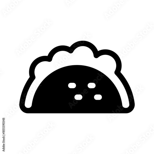 Taco Icon Vector Symbol Design Illustration