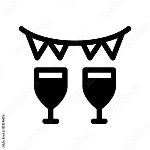 Garland Icon Vector Symbol Design Illustration