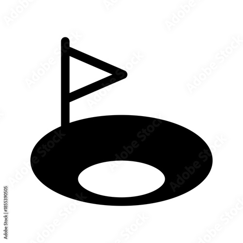 Golf Icon Vector Symbol Design Illustration