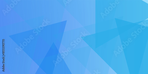 Abstract background of translucent triangles in light blue colors. design modern vector ilustration.