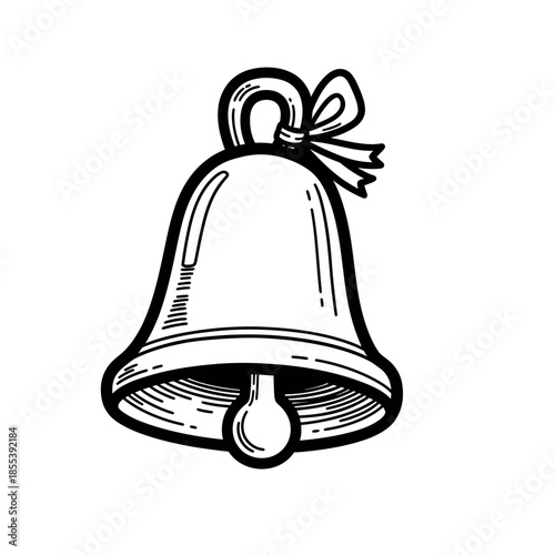 Black and White Illustration of Bell.