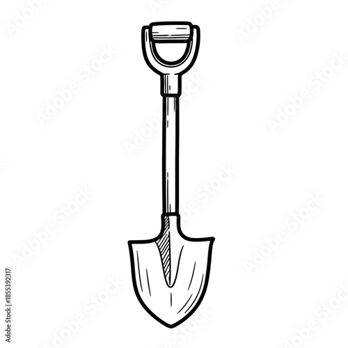 Shovel Tool Garden Equipment Illustration.