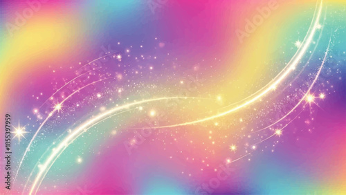 Colorful Abstract Background with Sparkling Lights.