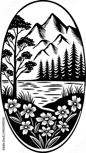 Mountain Lake Serenity