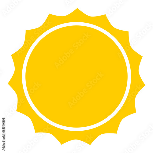 sun icon vector. summer
