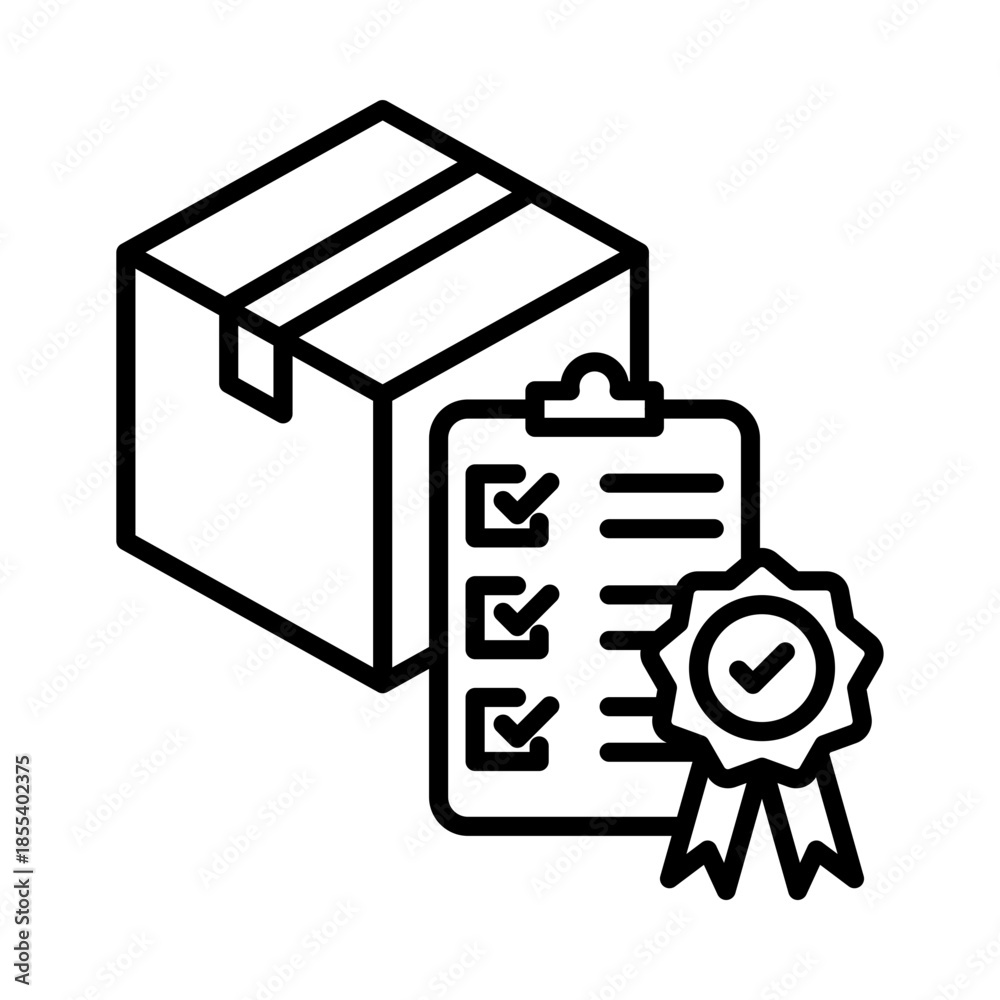 Obraz premium quality control icon